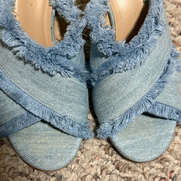 M. Gemi Denim Spezia Fray Mules Heel- Size 37 (7) - Picture 5 of 11